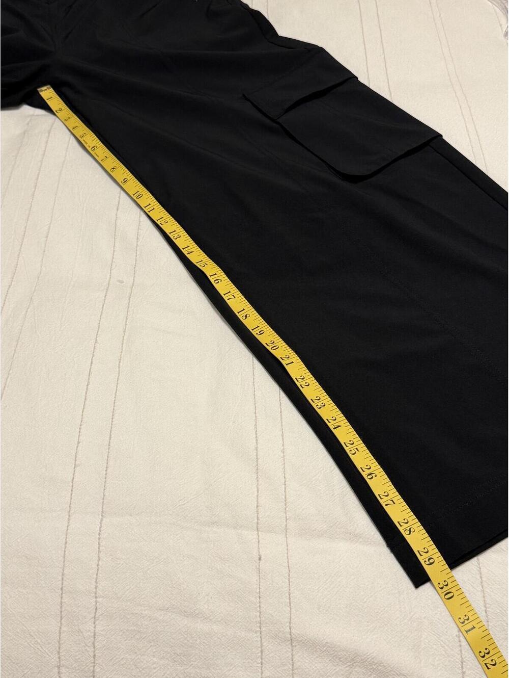 Fabletics Black Wide Leg Cargo Pants Women's XS Regular Elastic Wai - Picture 5 of 5